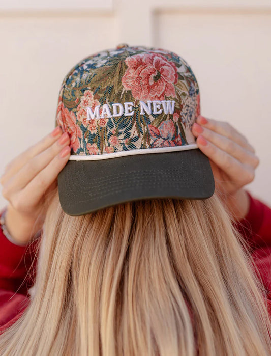 Made New Floral Puff Embroidered Hat