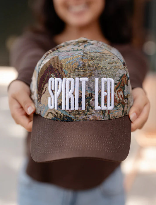Spirit Led Floral Puff Embroidered Hat