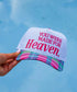 You Were Made For Heaven Plaid Bill Embroidered Hat