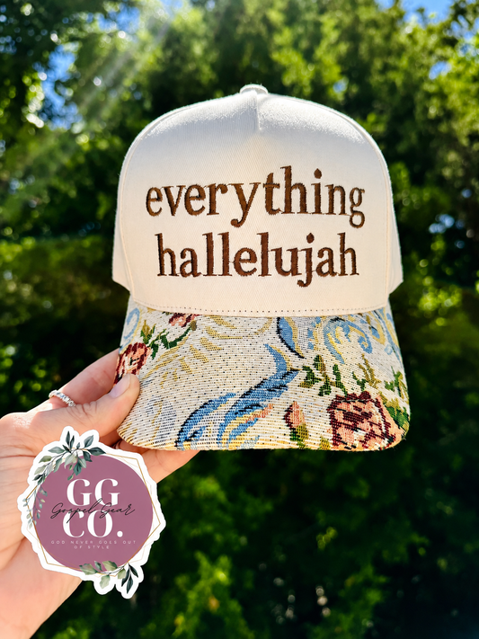 Everything Hallelujah Embroidered Hat