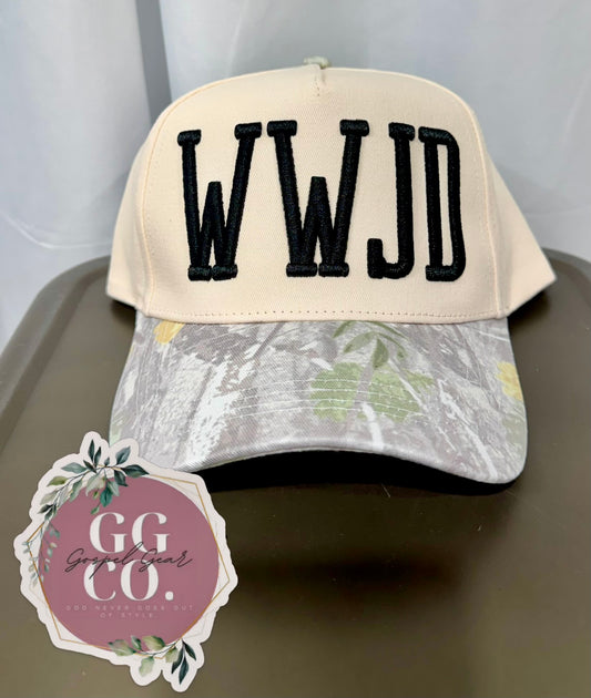 WWJD (What Would Jesus Do?) Puff Embroidered Hat