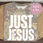 Just Jesus Camo Triblend Tee - Christian Camo Tee - Jesus Tee - Christian Tshirt - Christian Gift