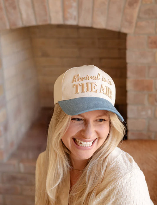 Revival Is In The Air Puff Embroidered Hat
