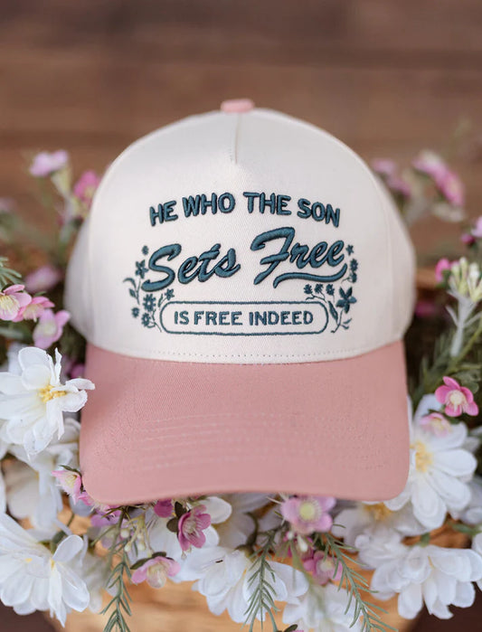 He Who The Son Sets Free Puff Embroidered Hat