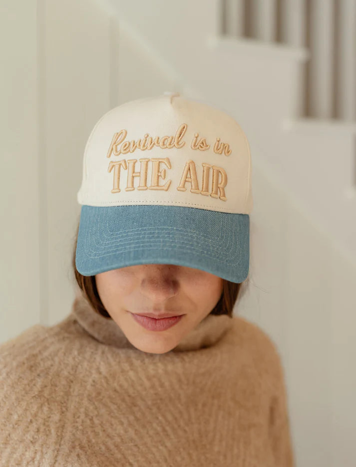 Revival Is In The Air Puff Embroidered Hat