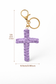 Cross Macrame Keychain - Cross Handmade Keychain - Religious Keychain - Christian Gift - Keychain Accessories