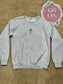 Dear Person Behind Me Need Prayer - Ash Grey Crewneck/Black Graphic - Ready To Ship