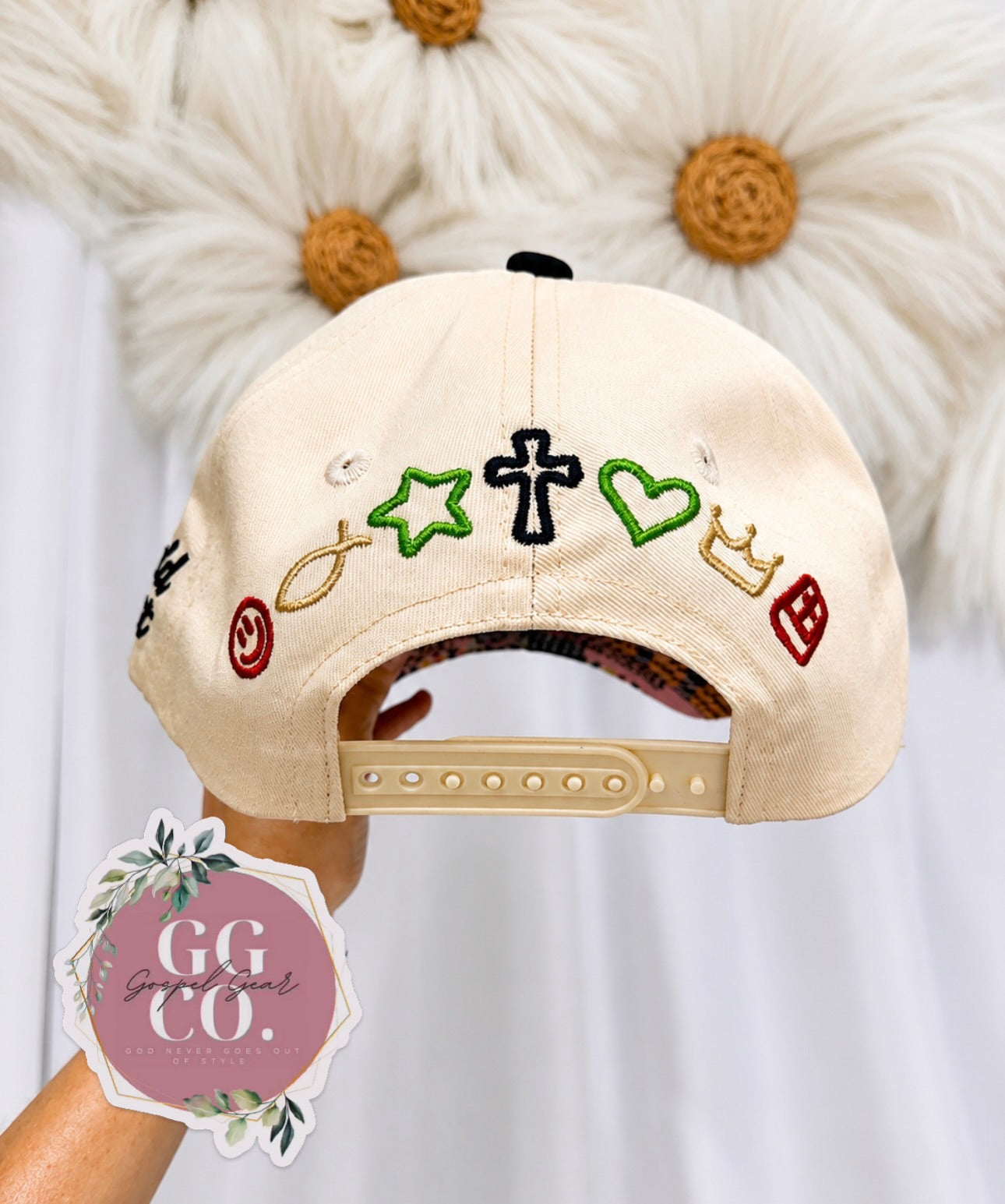 WWJD He Would Love First - Patchwork - Puff Embroidered Hat