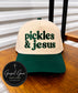 Pickles And Jesus Embroidered Hat