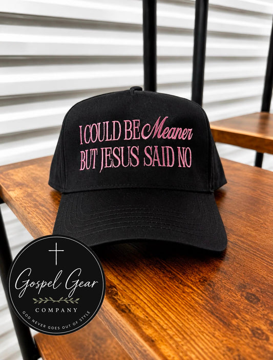 I Could Be Meaner Embroidered Hat