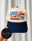 Jesus And America Embroidered Hat