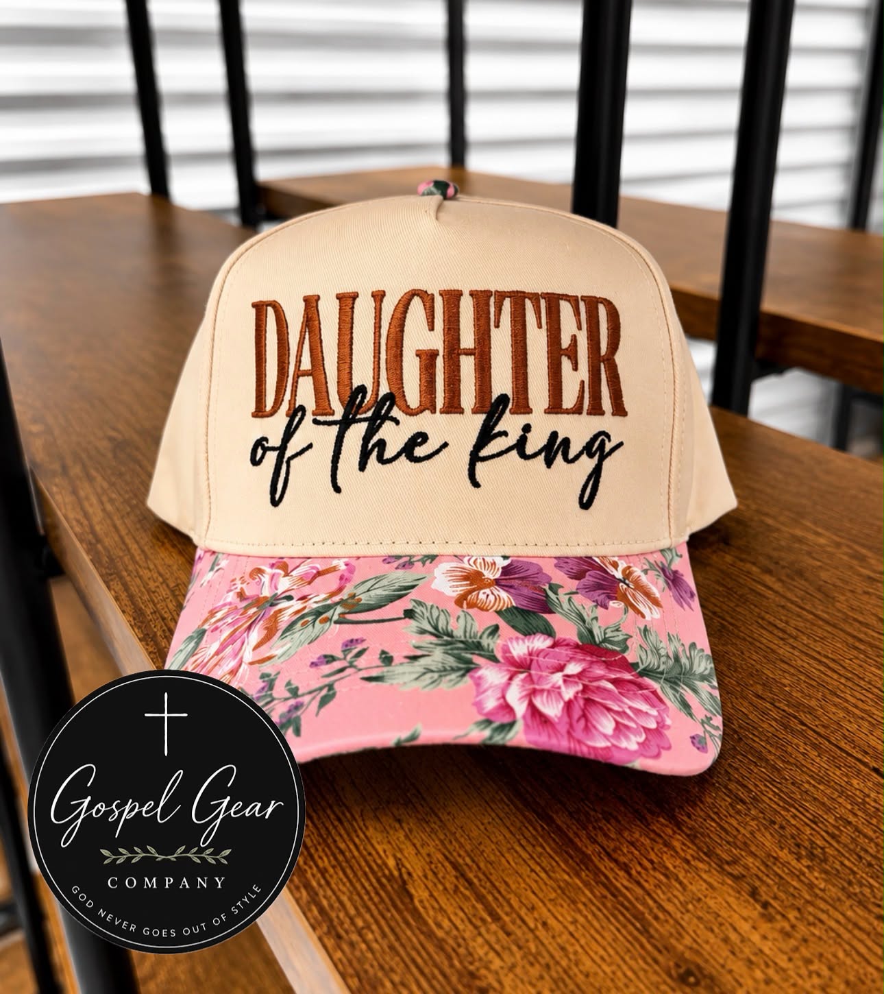 Daughter Of The King Embroidered Hat