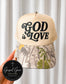 God Is Love Embroidered Hat