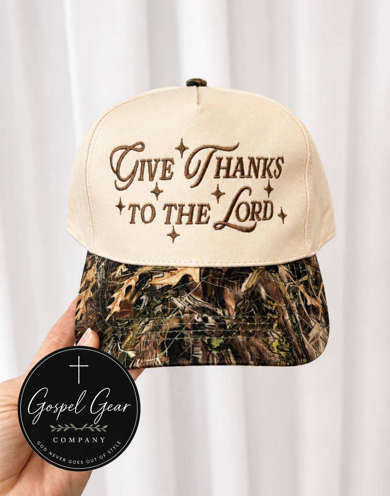 Give Thanks To The Lord Embroidered Hat