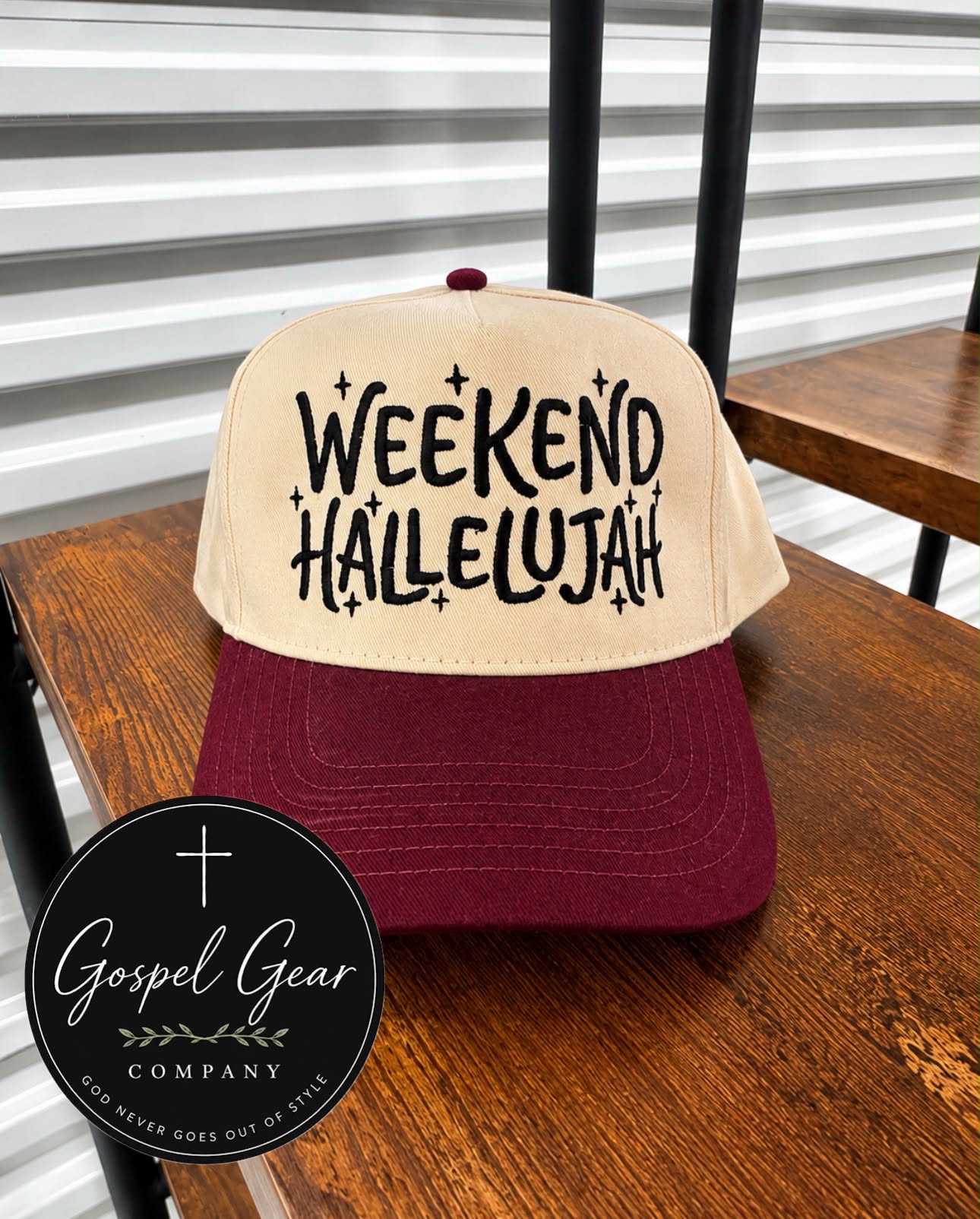 Weekend Hallelujah Embroidered Hat