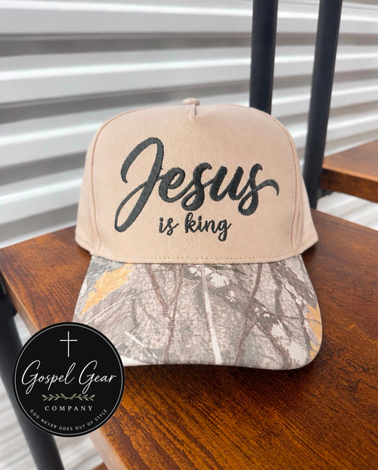 Jesus Is King Embroidered Hat