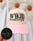 WWJD He Would Love First Embroidered Hat