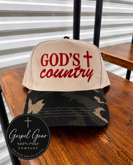 God's Country Embroidered Hat