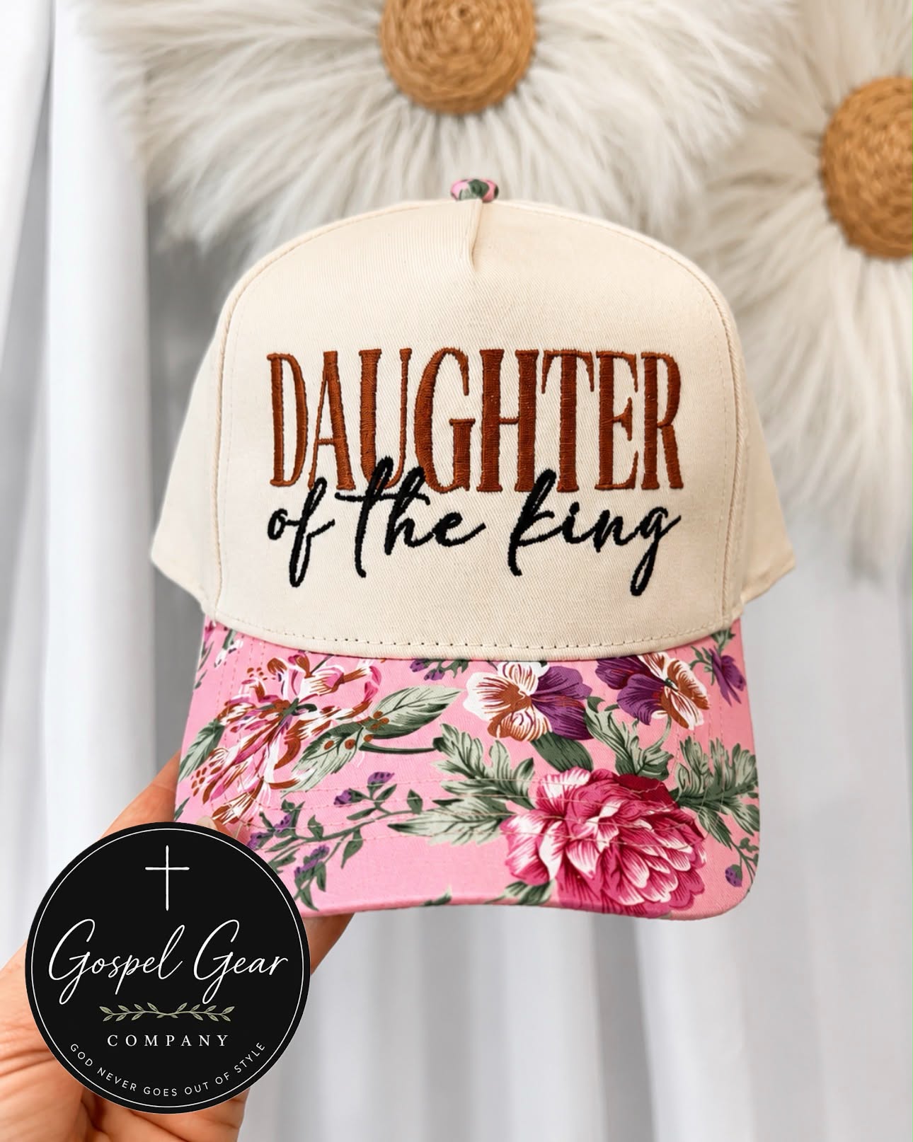 Daughter Of The King Embroidered Hat