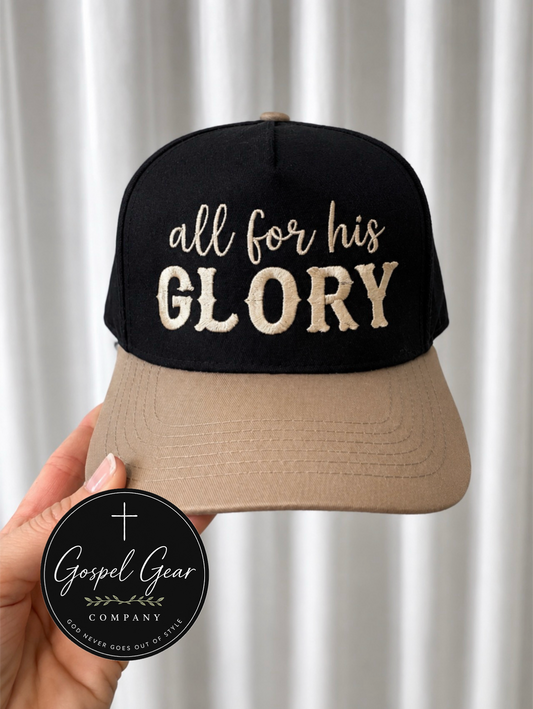 All For His Glory Embroidered Hat