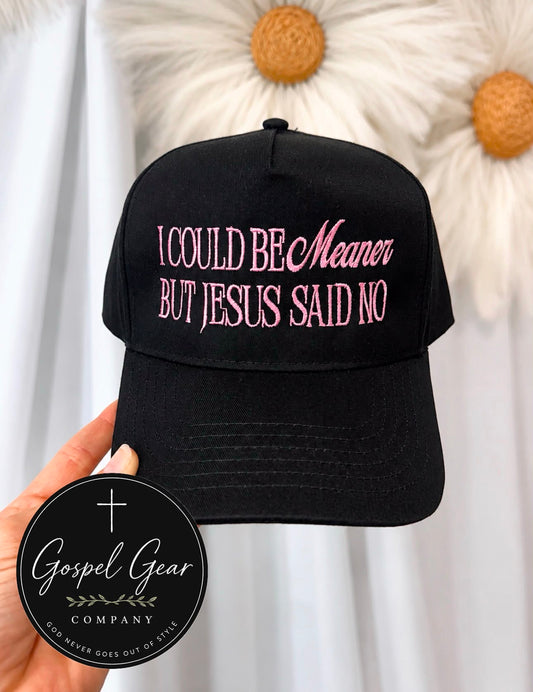 I Could Be Meaner Embroidered Hat