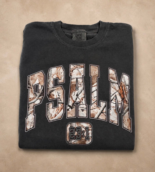 Psalm 23:1 - Pepper Comfort Colors Tee