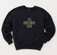 The Jesus Saves Club - Embroidered Black Crewneck Sweatshirt