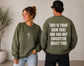 This Is Your Sign - Military Green Crewneck Sweatshirt