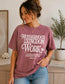 Motherhood Is Kingdom Work - Mauve Bella Canvas Tee