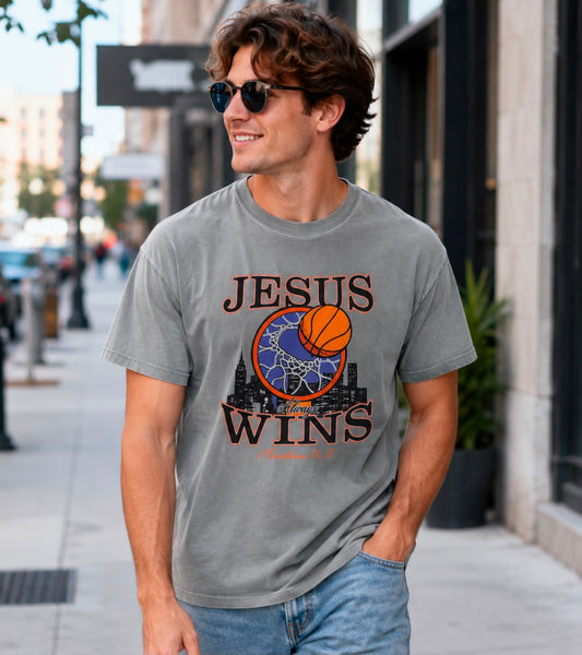 Jesus Always Wins - Christian Graphic Shirt (1-14)