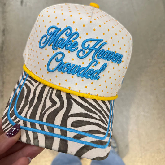 Make Heaven Crowded Zebra - Puff Embroidered Hat