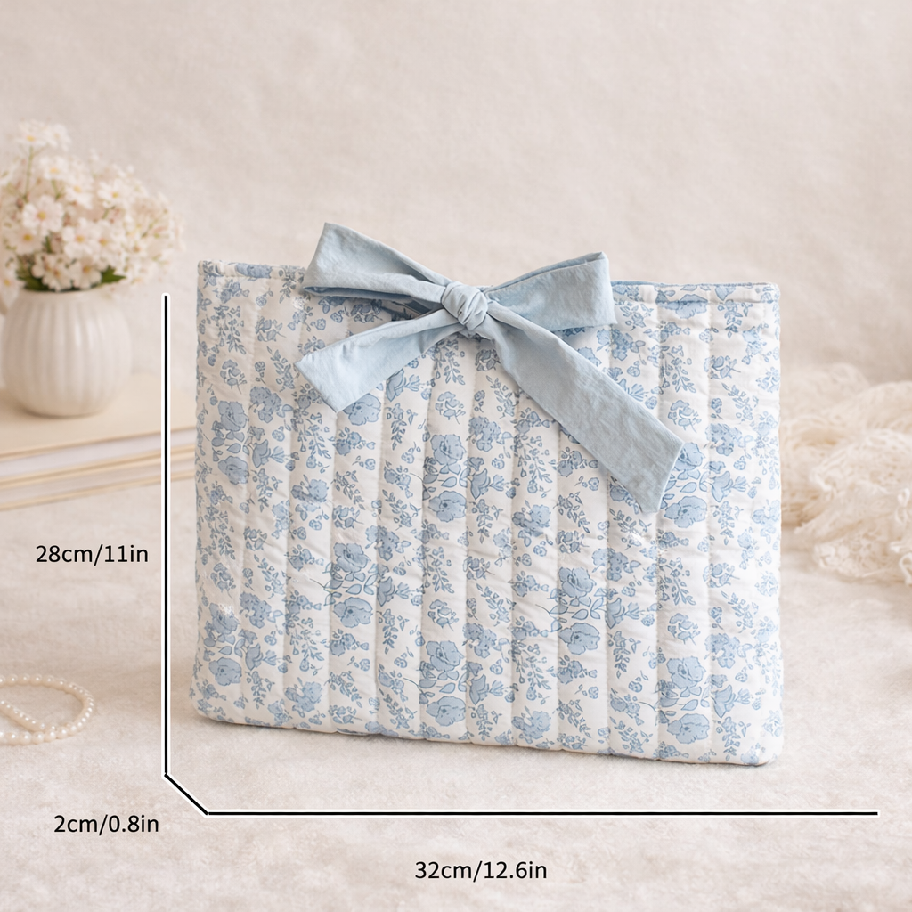 Floral Quilted Bible Bow Bag - Christian Bible Bag - Womens Bible Cover - Quilt Bible Bow Bag - Floral Bible Cover - Christian Gift