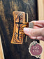 Engraved Cross Leather Claw Clip – Faith-Inspired Hair Accessory