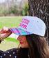 You Were Made For Heaven Plaid Bill Embroidered Hat