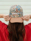 Pray About It Floral Puff Embroidered Hat