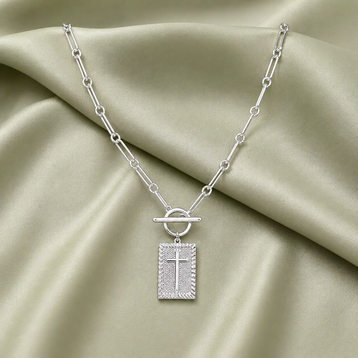 Nails Cross Pendant Necklace (B1-2)