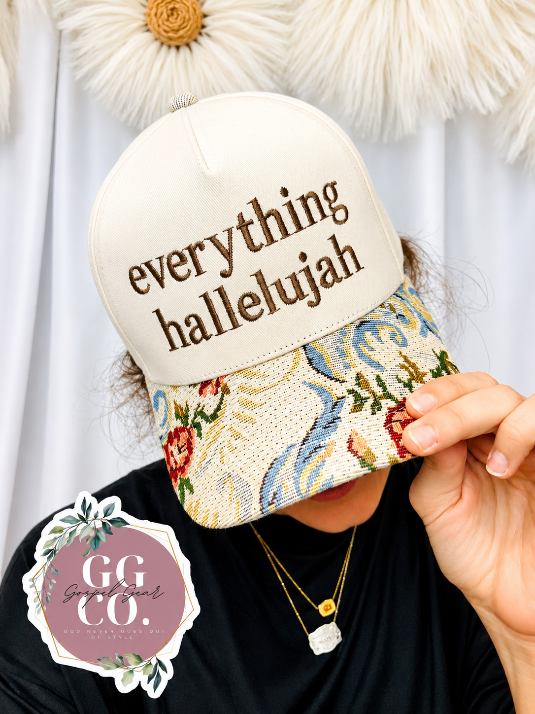 Everything Hallelujah Embroidered Hat
