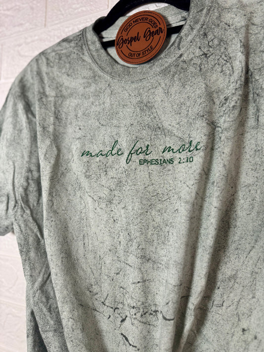 Made For More Color Blast Embroidered Shirt, Embroidered Pullover, Christian Shirt, Embroidered Pullover, Christian Gift, Church Shirt