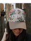 YHWH Floral Puff Embroidered Hat
