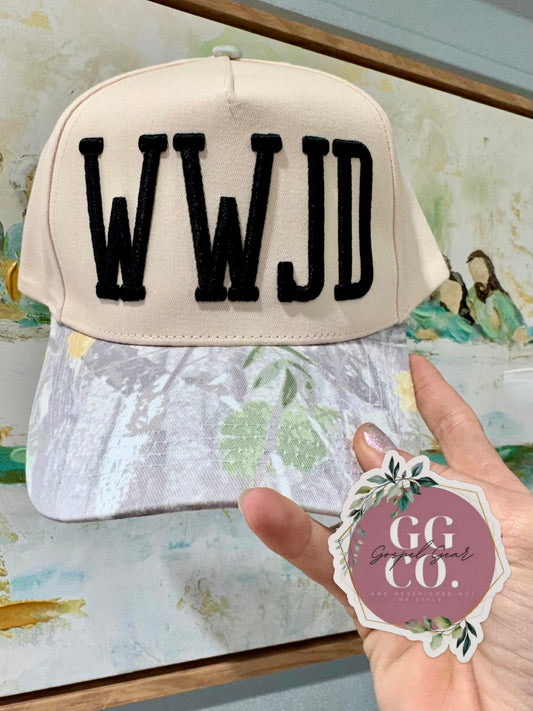 WWJD (What Would Jesus Do?) Puff Embroidered Hat