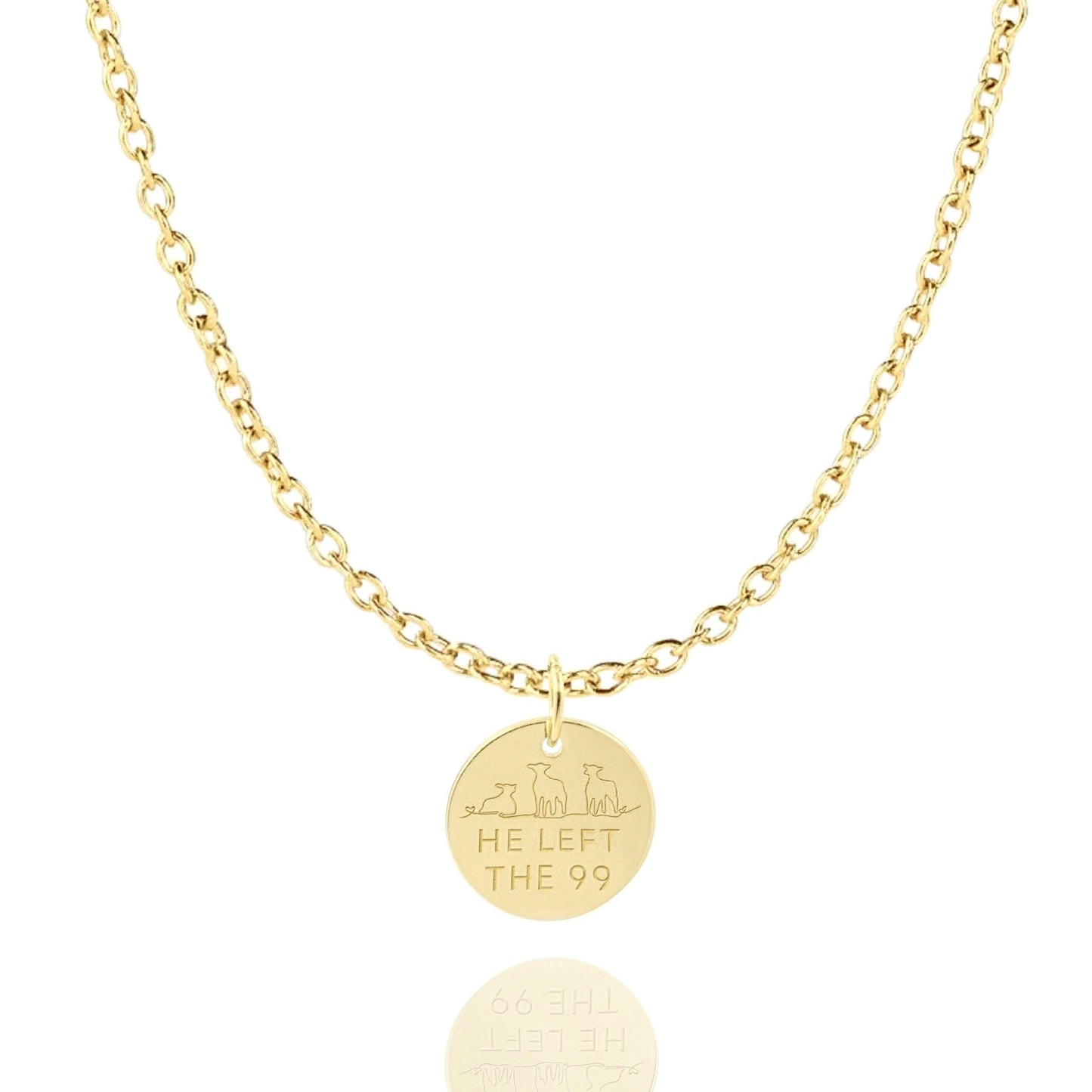 He Left The 99 To Find Me Necklace - Christian Necklace - Fine Jewelry - Christian Gift