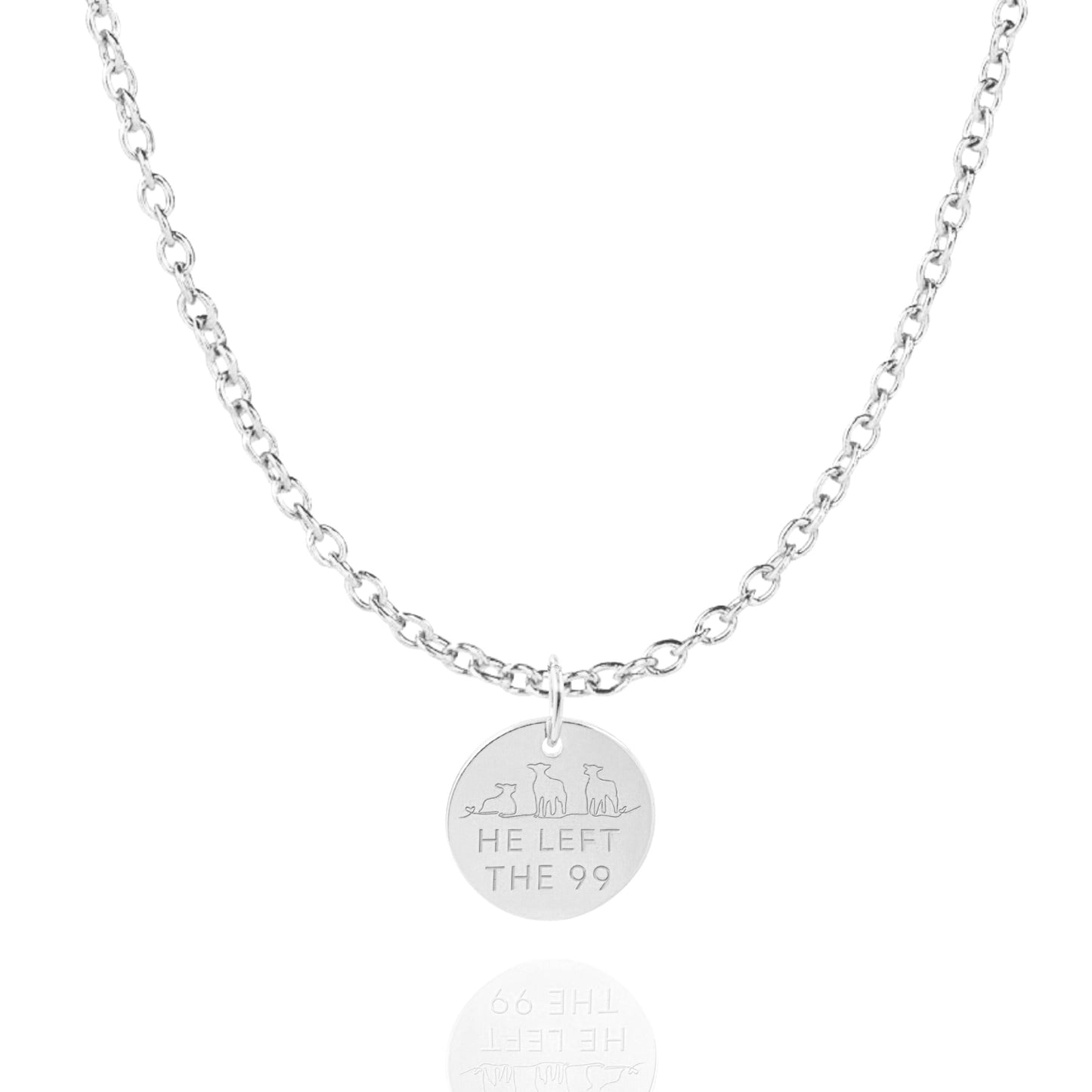 He Left The 99 To Find Me Necklace - Christian Necklace - Fine Jewelry - Christian Gift