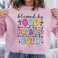 Blessed By God Spoiled By My Husband -  Christian Graphic T-Shirt (4-9)
