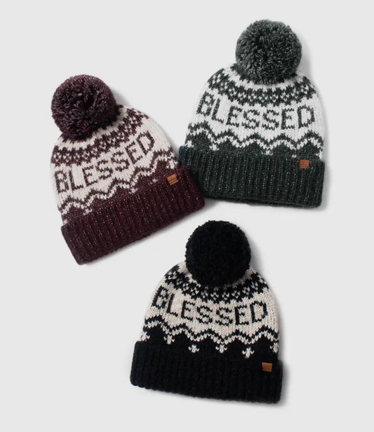 Blessed Knit Pom Beanie