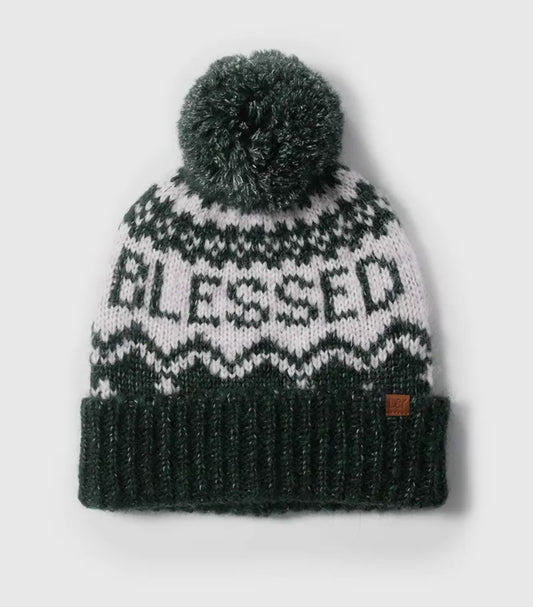 Blessed Knit Pom Beanie