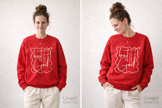 But God Bow Embroidered Shirt