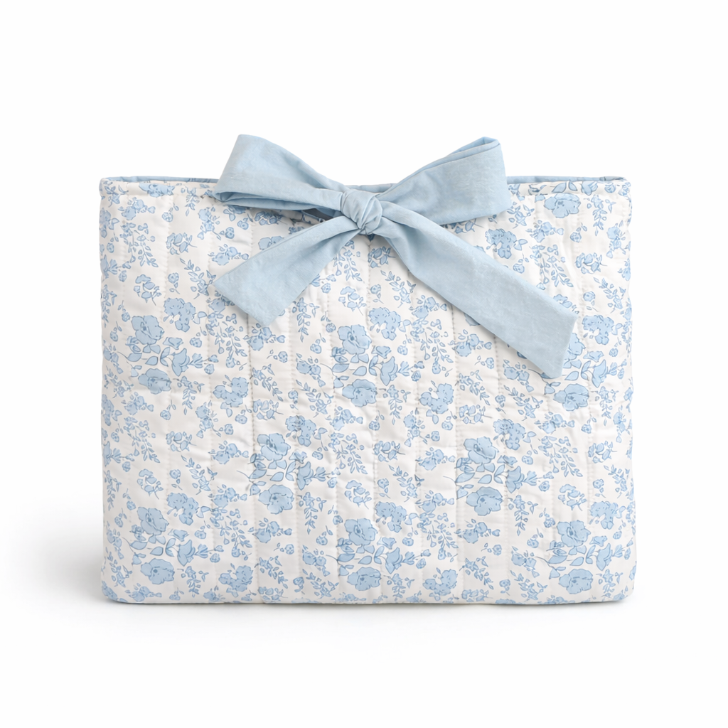 Floral Quilted Bible Bow Bag - Christian Bible Bag - Womens Bible Cover - Quilt Bible Bow Bag - Floral Bible Cover - Christian Gift