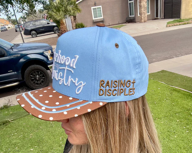 Motherhood Is My Ministry Puff Embroidered Hat