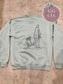If You Are Hanging By A Thread - Sage Crewneck/Black Graphic - Ready To Ship