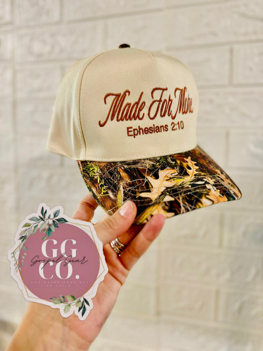Made For More Embroidered Hat, Embroidered Christian Hat, Christian Hat, Trendy Hat, Christian Gift